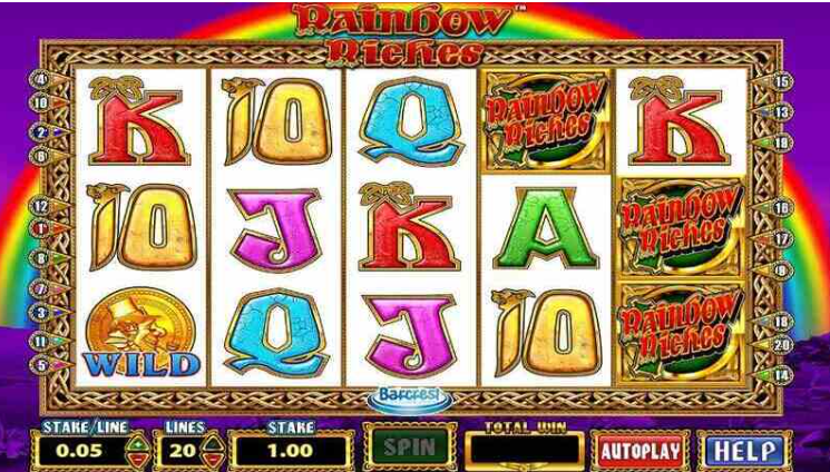 giao diện Rainbow Riches